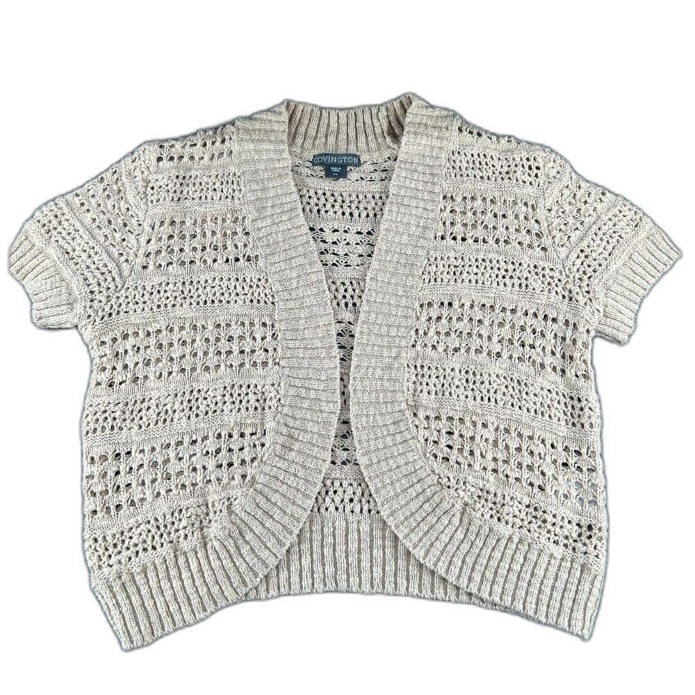 Covington Knit Bolaro Tan Sz S/Child No Front Closure New Condition